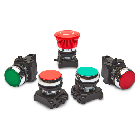 Push Button & Actuators up to 6A Capacity